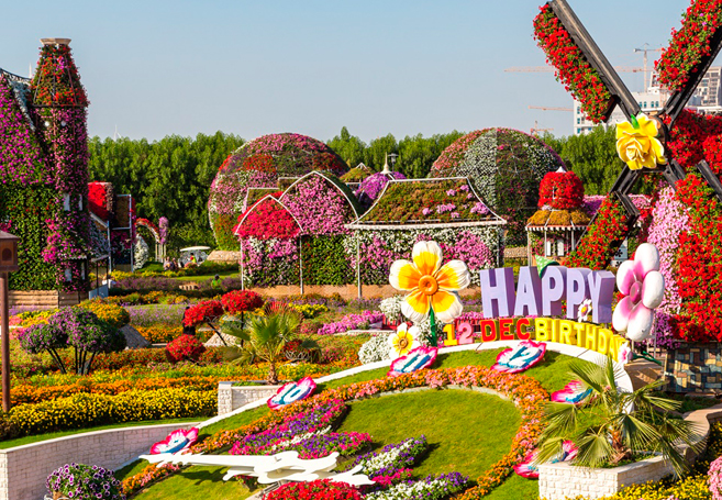 туры в Dubai Miracle Garden ОАЭ летом